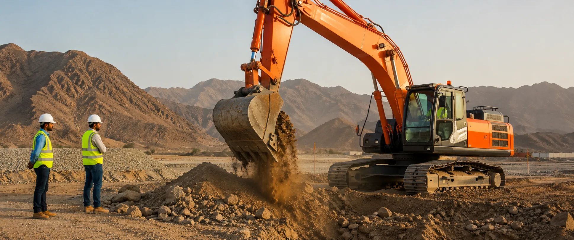 Excavation and earthworks activity in Oman